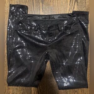 The Limited Black Sequin Jeans